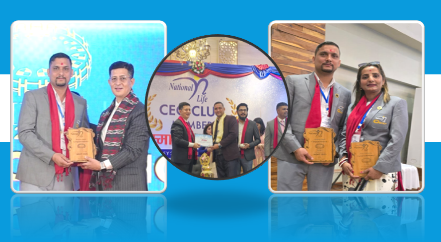 नेशनल लाइफका नारायण सुवेदी लगातार दोस्रो वर्ष एमडिआरटी क्वालिफायर्ड, बीमित प्रति समर्पित हुँदै सिओटीको लक्ष्य